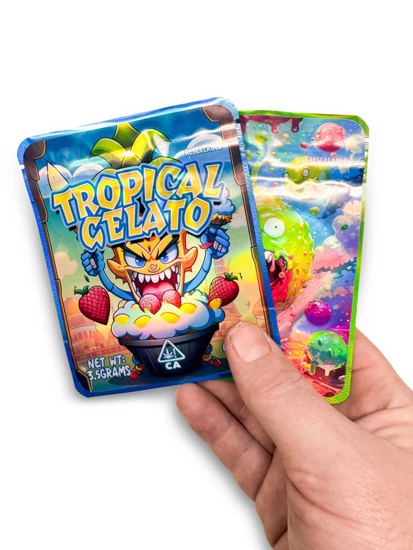 Pochons avec Stickers custom - Sachets ZIP
